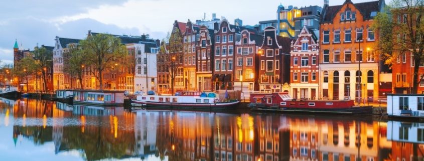 Häuser an den Grachten von Amsterdam