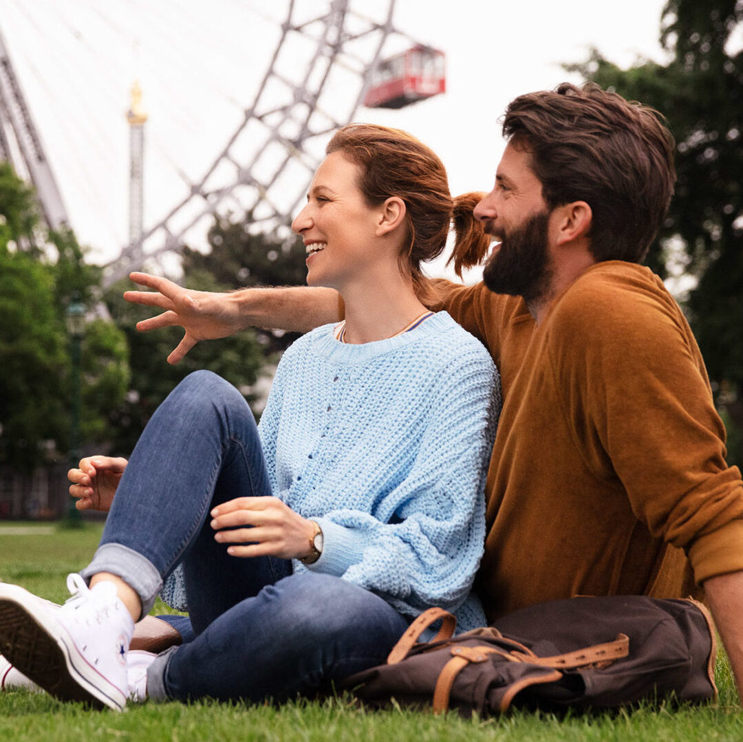 Familie am Wiener Prater