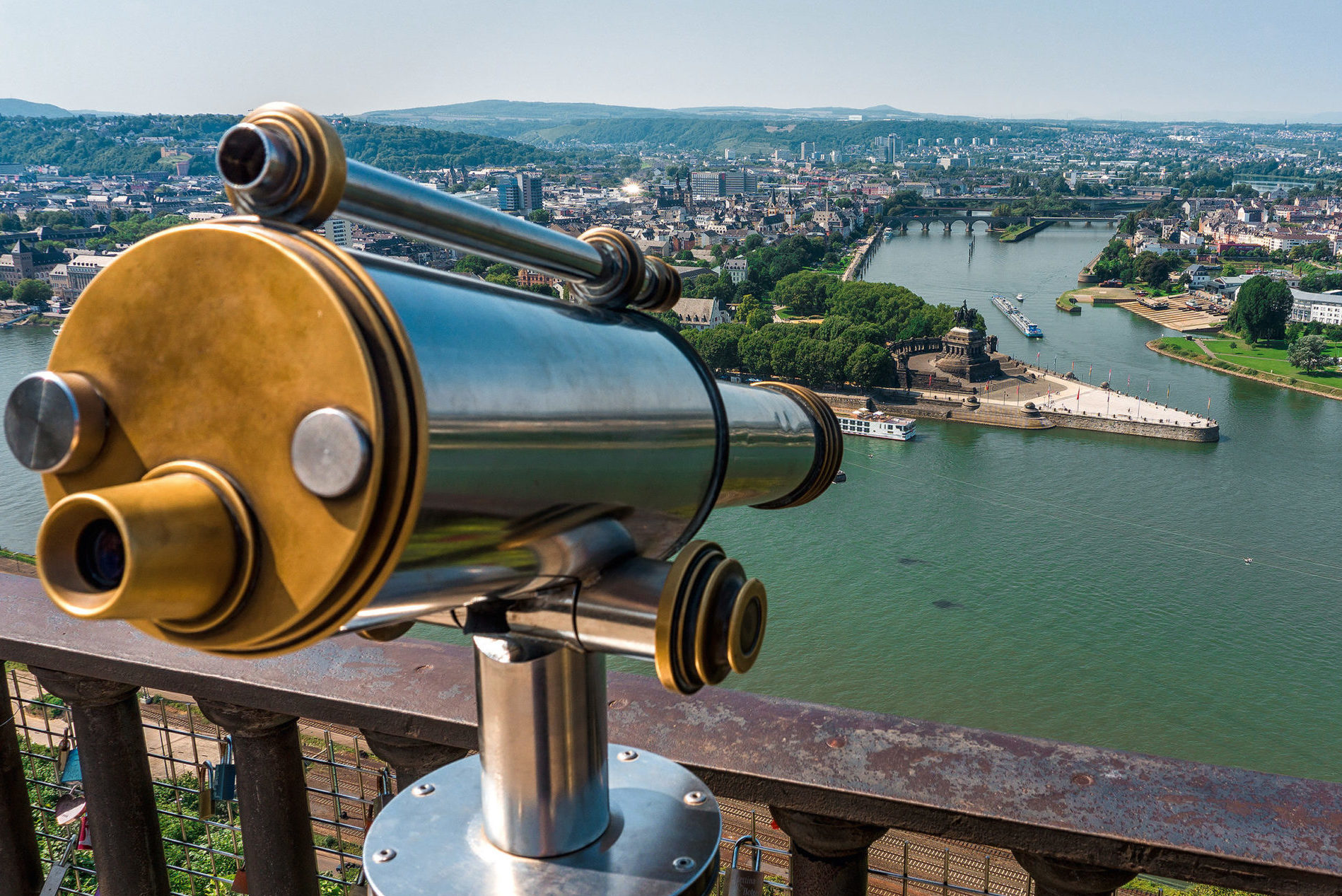 Ausblick Deutsches Eck, Mosel