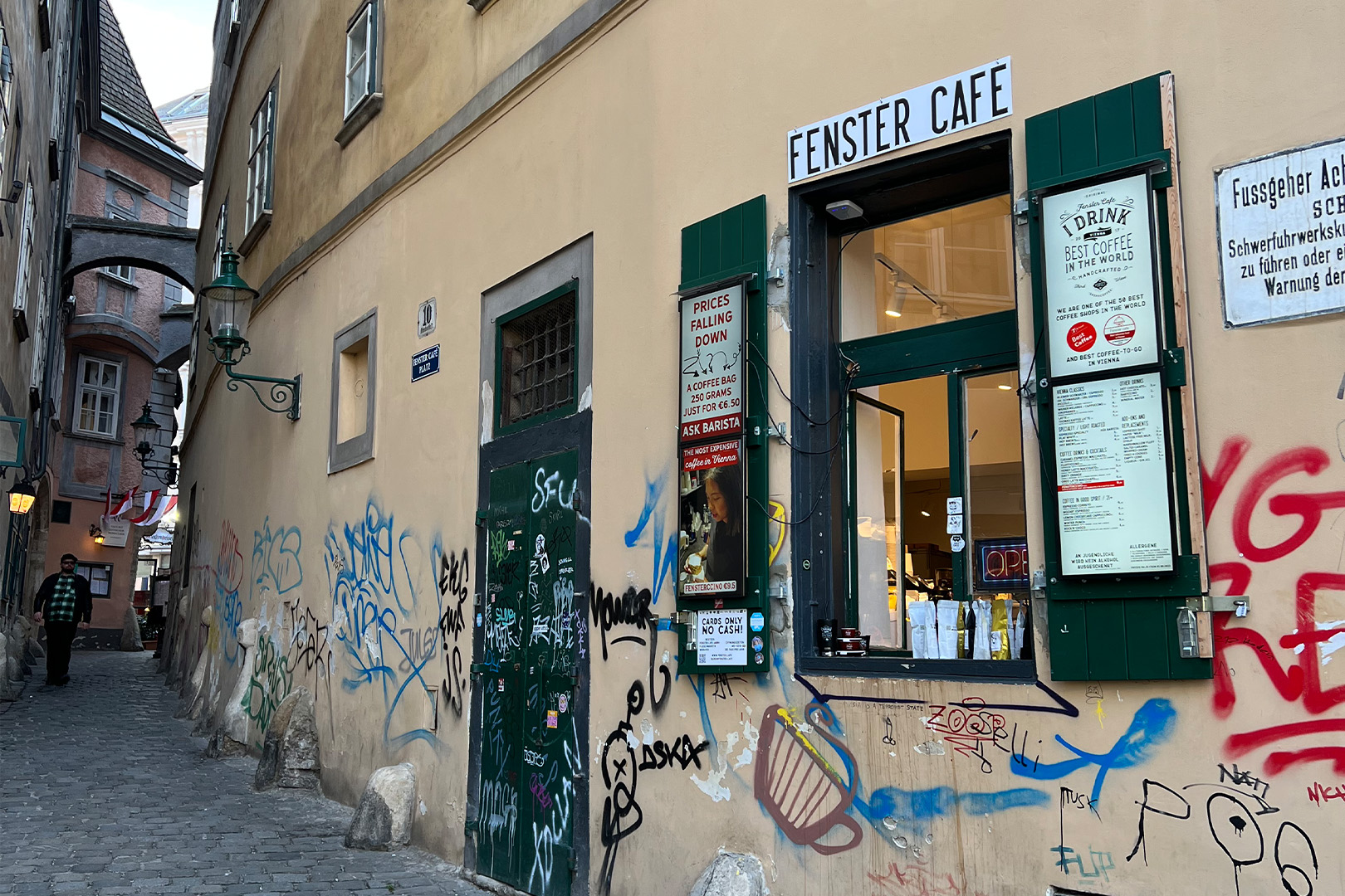 Das Fenster Cafe in der Griechengasse in Wien