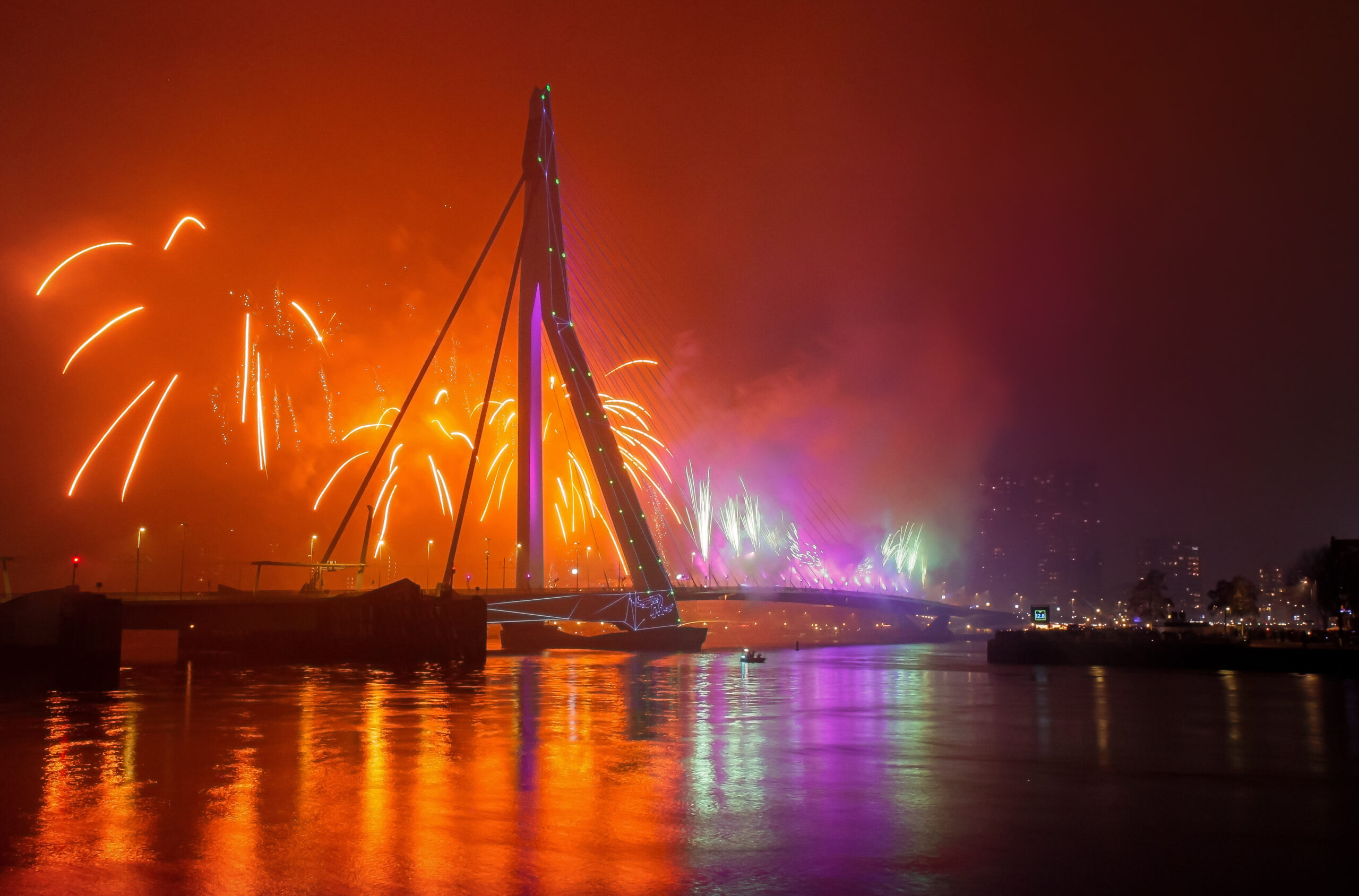 Feuerwerk in Rotterdam